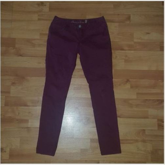American Rag Denim - American Rag Burgundy Curvy Straight Leg Jeans